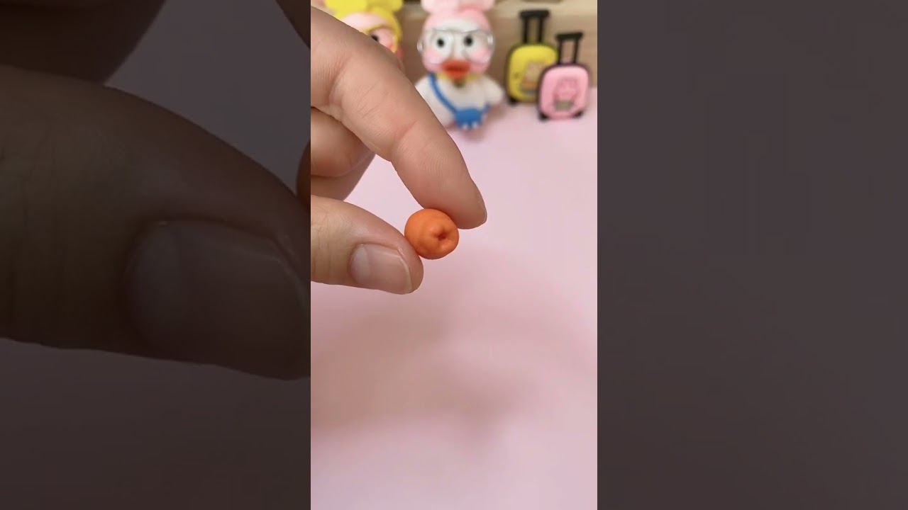 DIY How To Make Miniature Realistic Orange Fruit #miniature#polymer clay#diy#creative