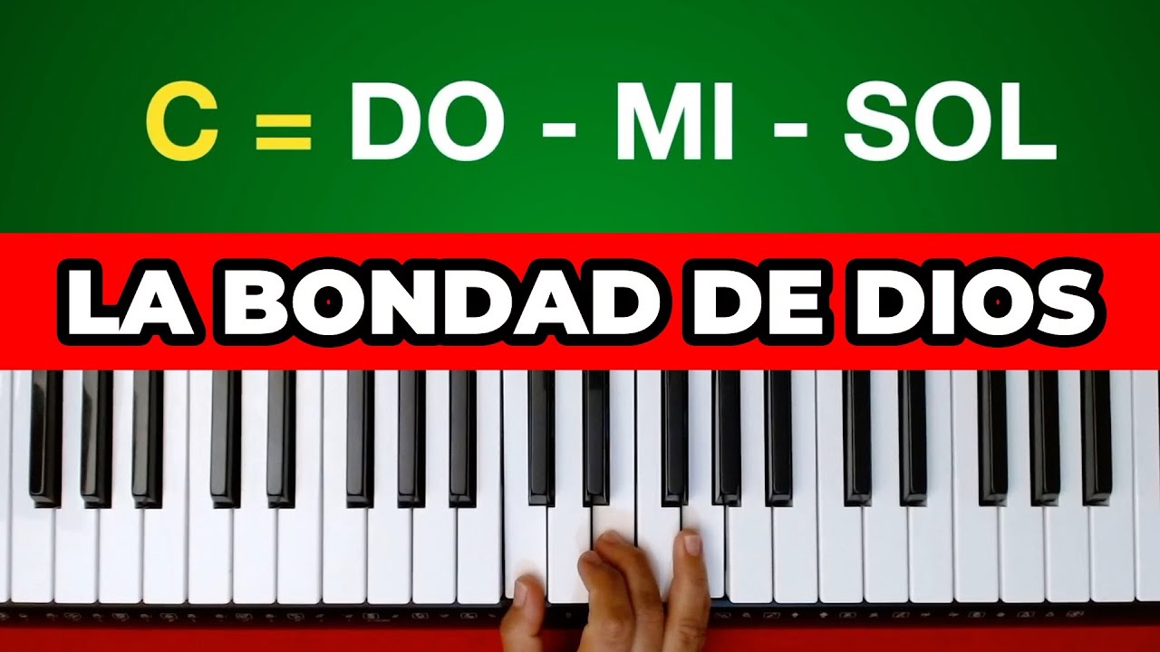 La bondad de Dios  Church of the city piano tutorial