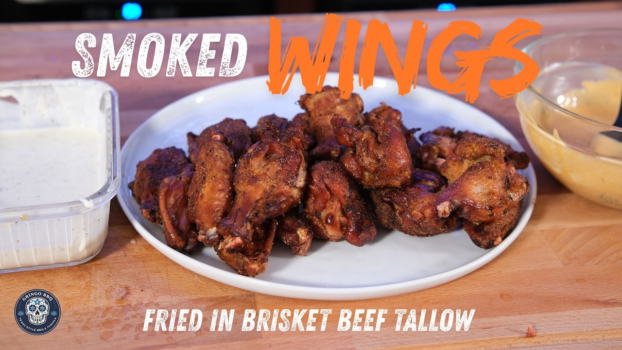 Crispiest Super Bowl Smoked Wings Ever | Fried in Brisket Beef Tallow