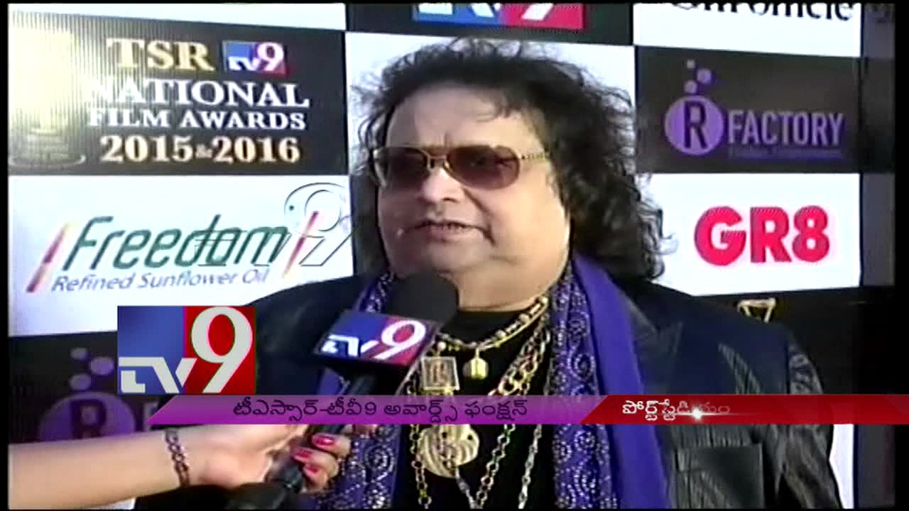 Bappi Lahiri on winning of Lifetime Achievement @ TSR-TV9 National Film Awards - TV9