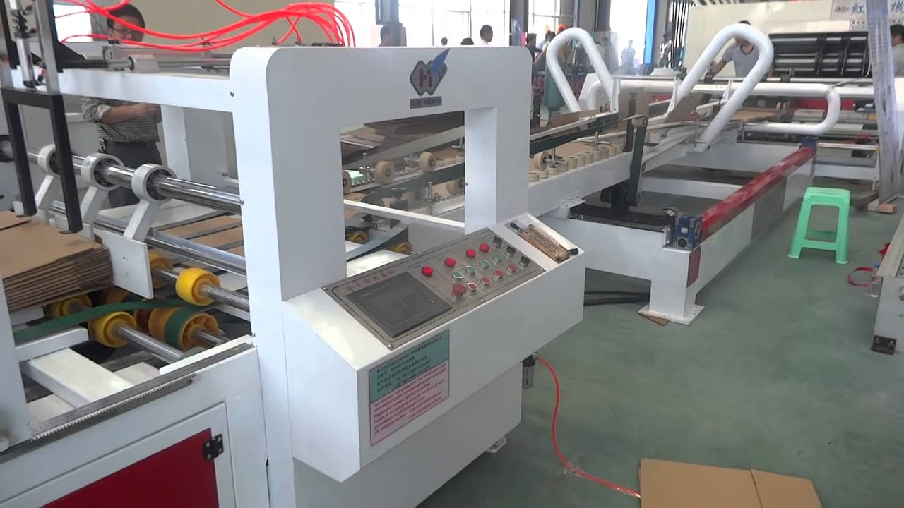 Automatic carton gluer machine, carton gluing machine, carton machine