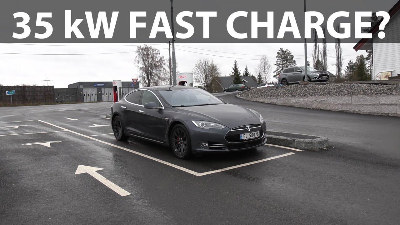 Tesla Model S P85D with slow supercharging
