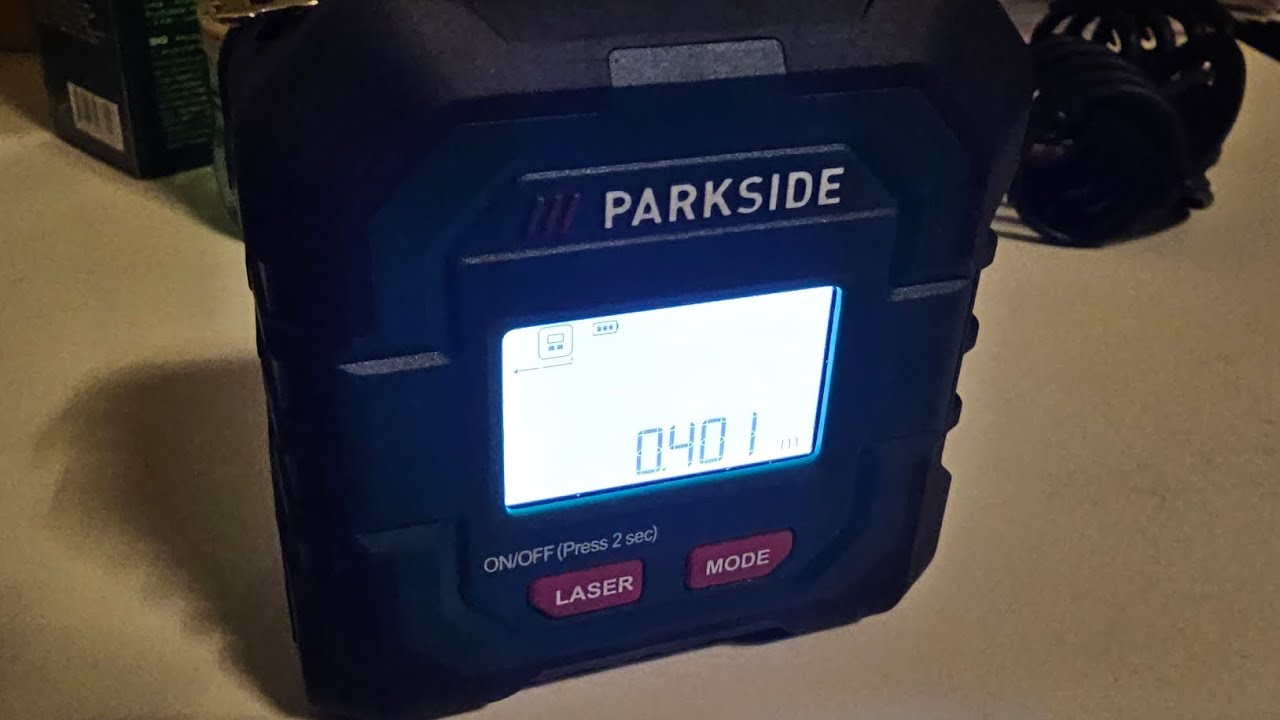 Ruleta cu Laser #parkside #lidl. #unboxing Measuring Cordless #laser #distance. Ruleta Mobila