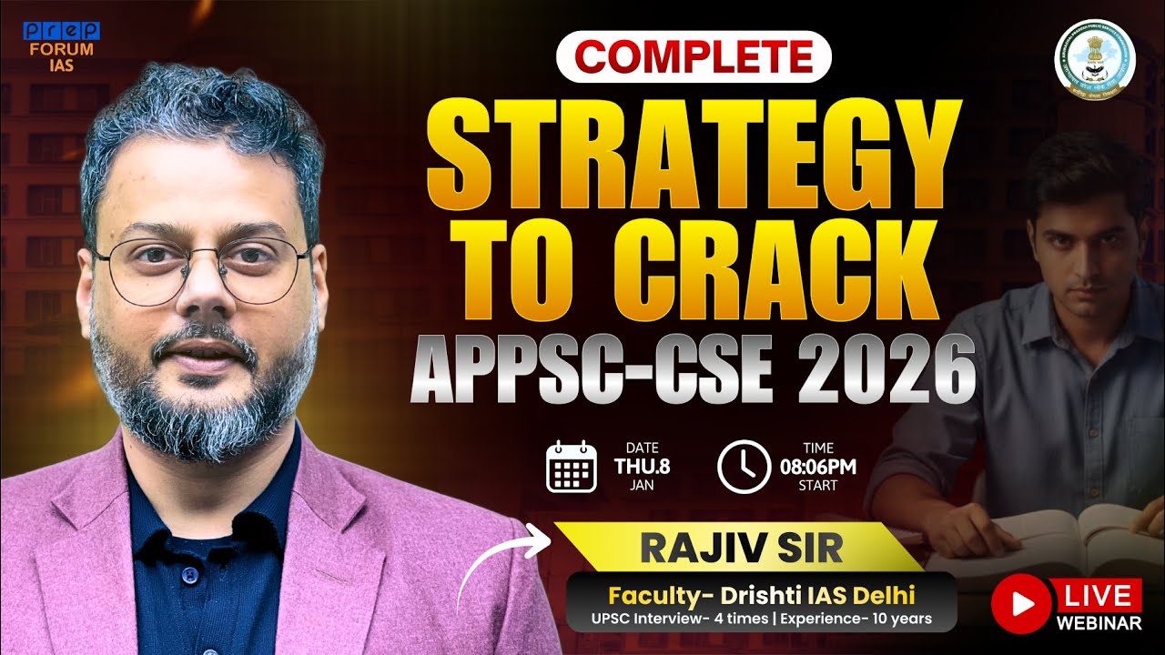 Crack APPSC-CCE 2026: Ultimate Strategy Webinar for Arunachal Pradesh Civil Services | PrepForum IAS
