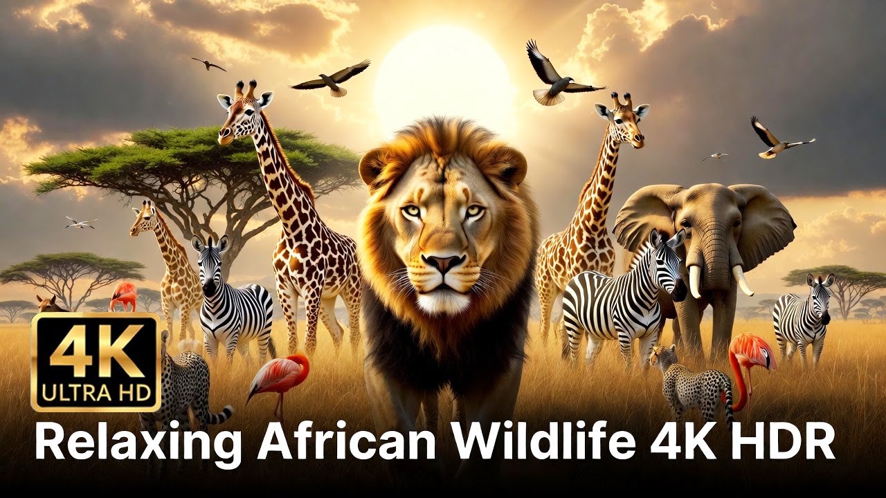 Relaxing African Wildlife in 4K HDR – Rare Animals & Stunning Nature