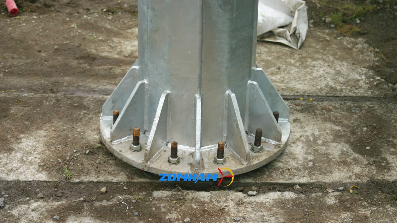 Installation demonstration of grid-connected wind turbine