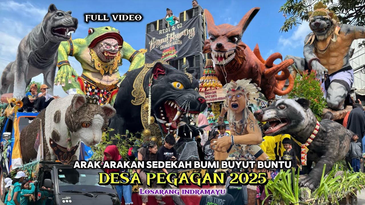Full Arak arakan sedekah bumi buyut Buntu Desa PEGAGAN 2025‼️Losarang Indramayu 