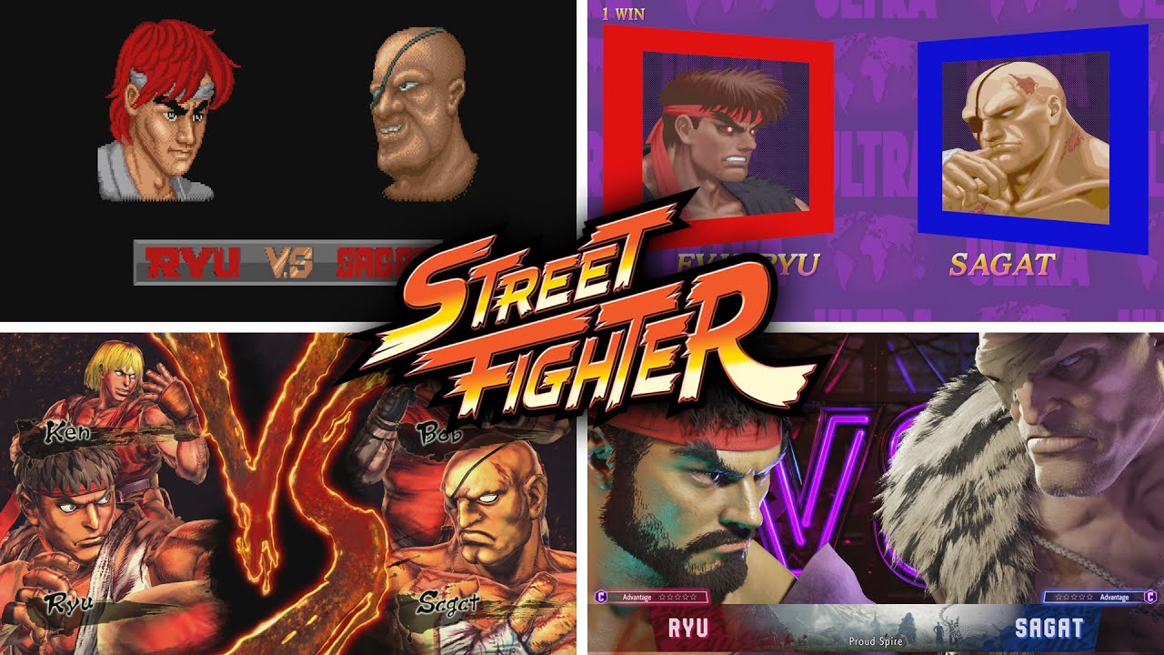 Over 35 Years of Ryu vs Sagat