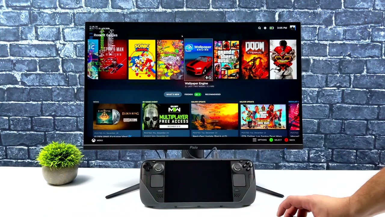 The Perfect Monitor For The Steam Deck, Android & PC! Pixio PX277 Pro Hands On