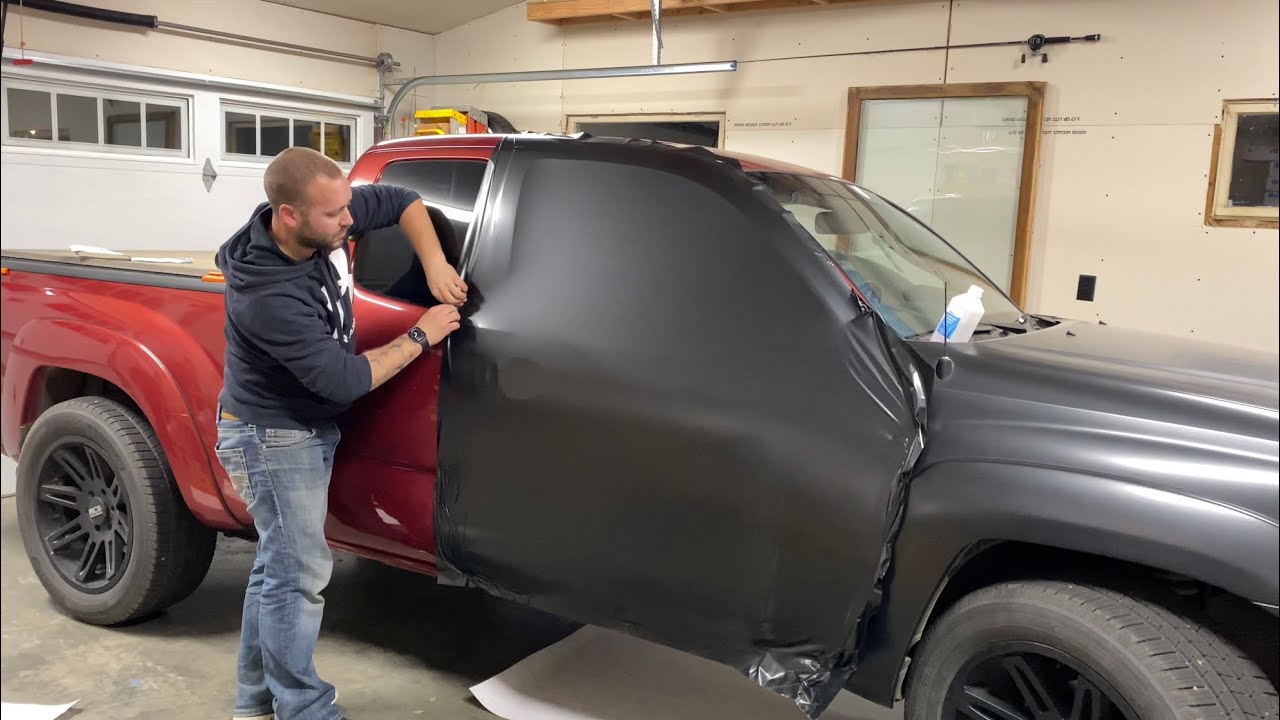 Wrapping my Tacoma door.