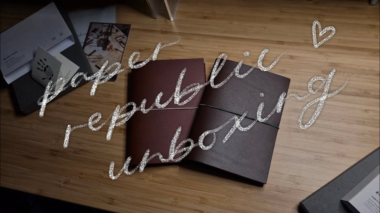 PAPER REPUBLIC POCKET GRAND VOYAGEUR // unboxing Bordeaux and Chestnut!