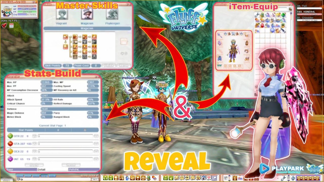 Flyff Universe by PlayPark - Mobile/PC Games MMORPG - Psykeeper Job - Reveal Item & Stats + Skill