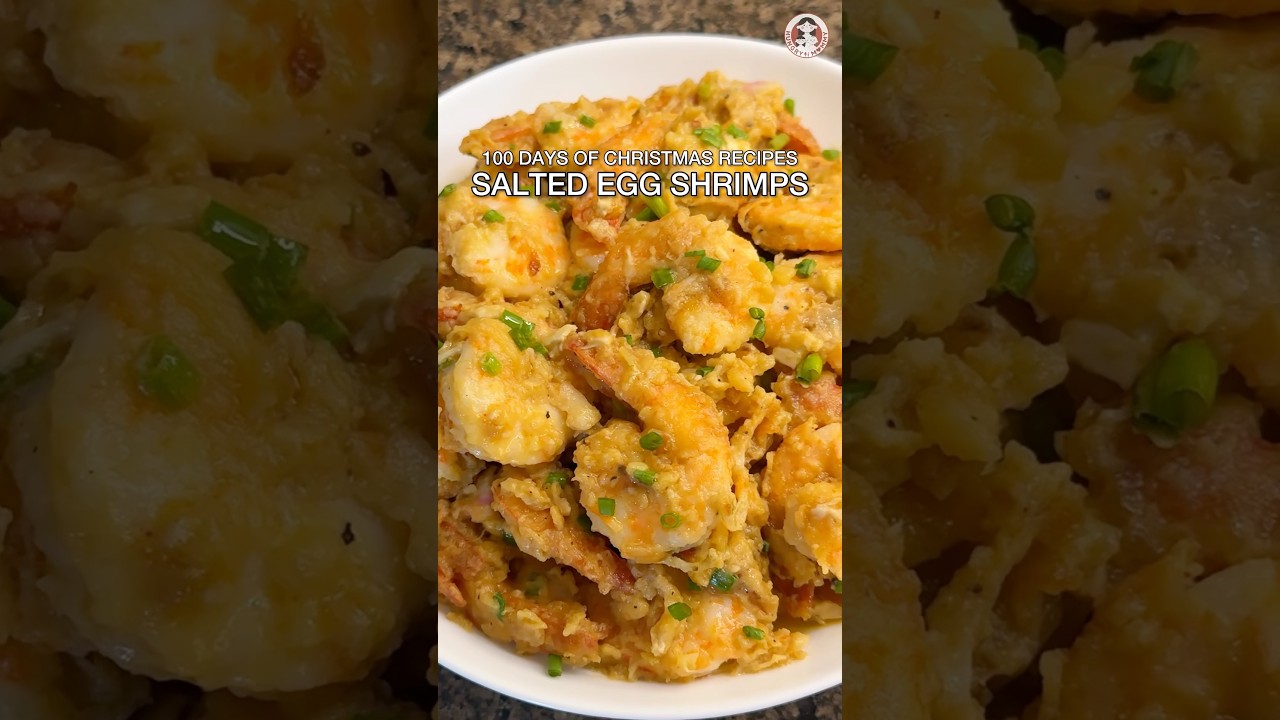 100 DAYS OF CHRISTMAS RECIPES: SALTED EGG SHRIMPS #easyrecipe #howtocook