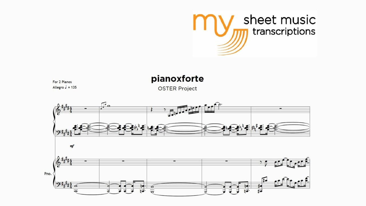 OSTER Project - pianoxforte (Piano Transcription)