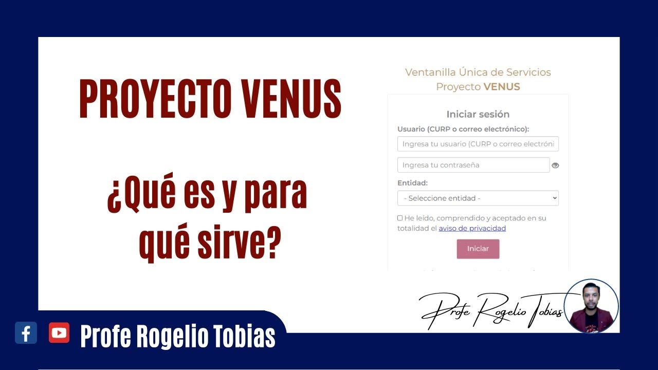 💥PROYECTO VENUS. &iquest;QU&Eacute; ES Y PARA QU&Eacute; SIRVE?