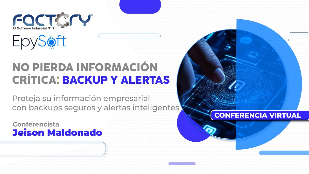 Conferencia Virtual, Backups y Alertas - Software Factory ERP