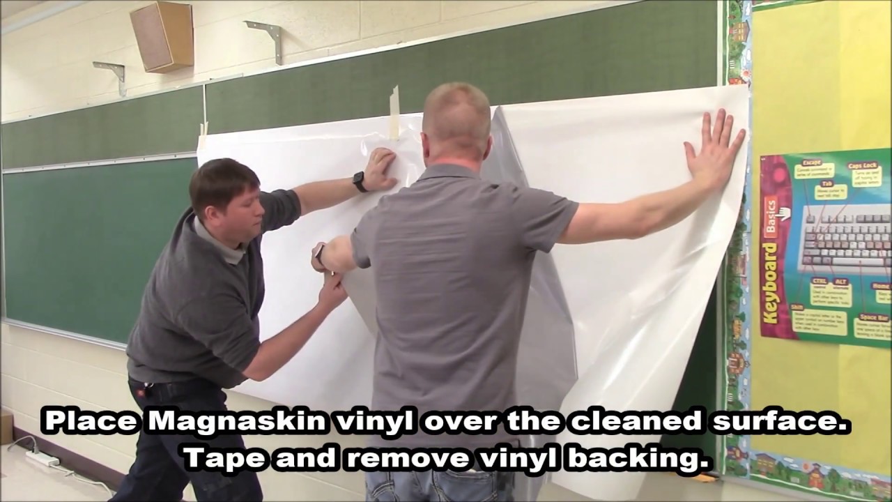 Magnaskin Vinyl Self Adhesive Dry Erase Surface to Retro-Fit Chalkboards