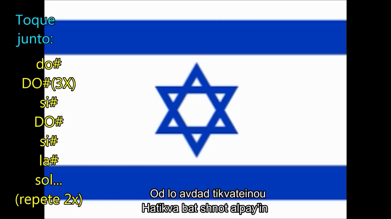 Hatikva (Esperança) - Hino de israel em flauta doce
