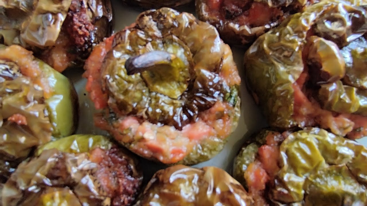 فلفل محشي بالخبز، الجبن والمورتديلا🌶️ Peperoni ripieni con pane, formaggio e mortadella