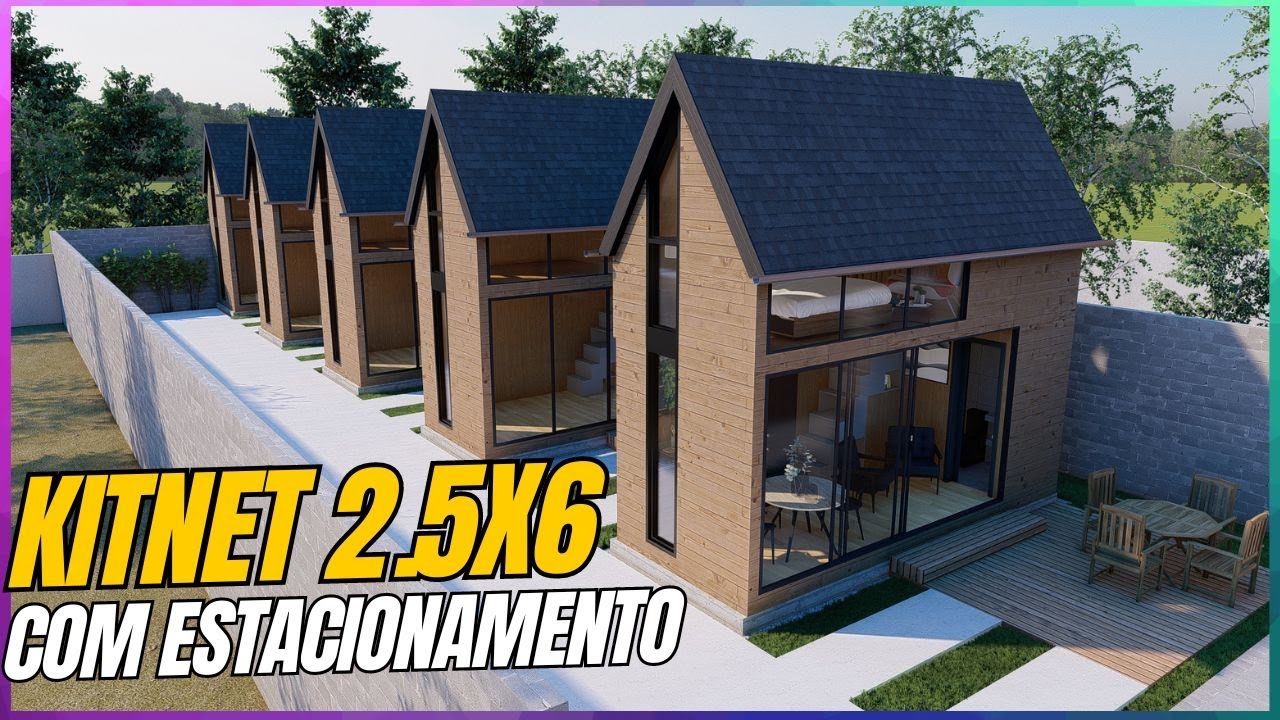 Kitnet 2,5m x 6m | Modelo de Loft 15m² 🏠 | Tiny House