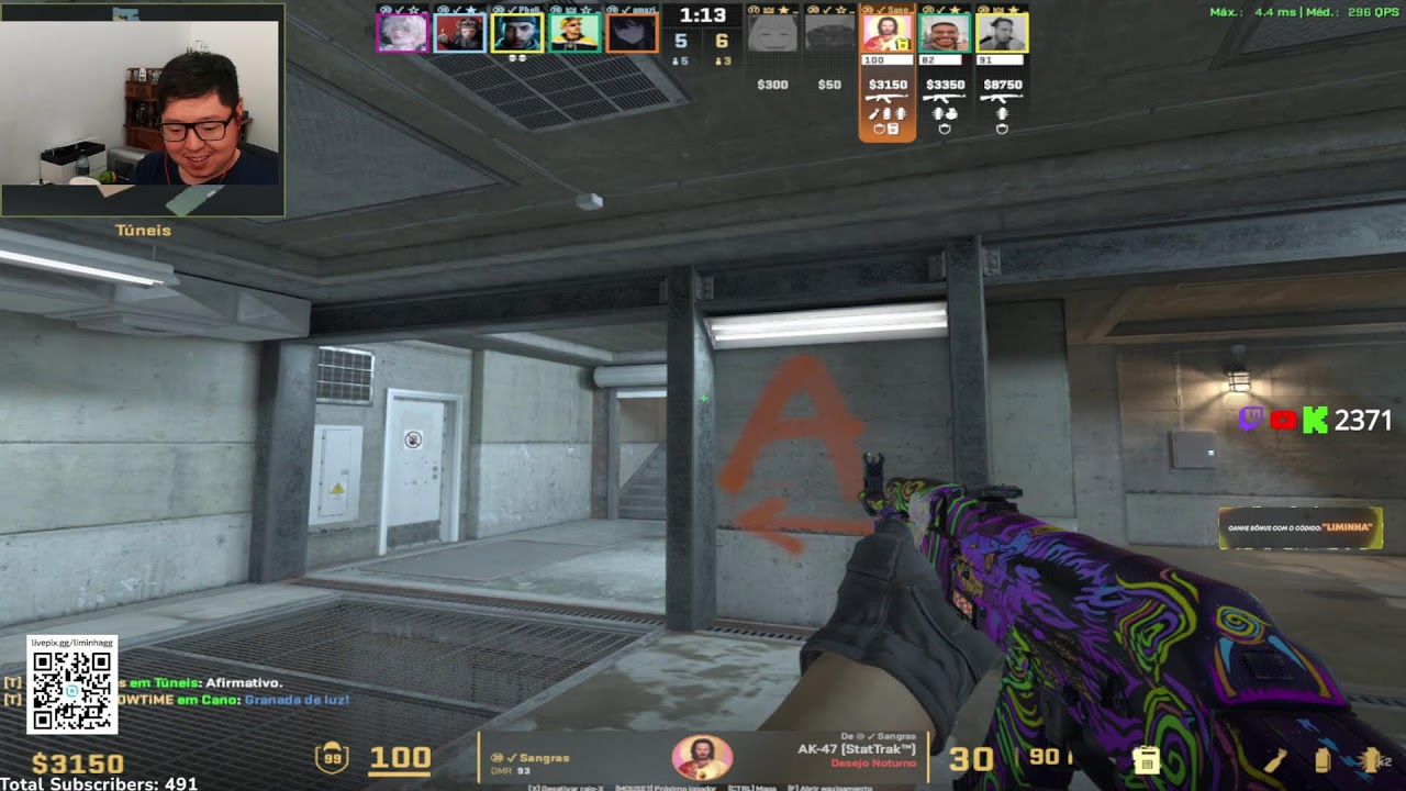 AOVIVO com Liminha!  Counter Strike 2 e Geoguessr!