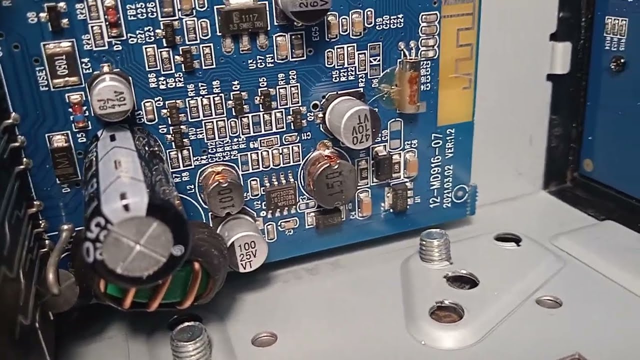 AURA AMD-772DSP Шасси (Main Board): 12-MD916-07 VER.1.2, померла. Тест, осмотр.