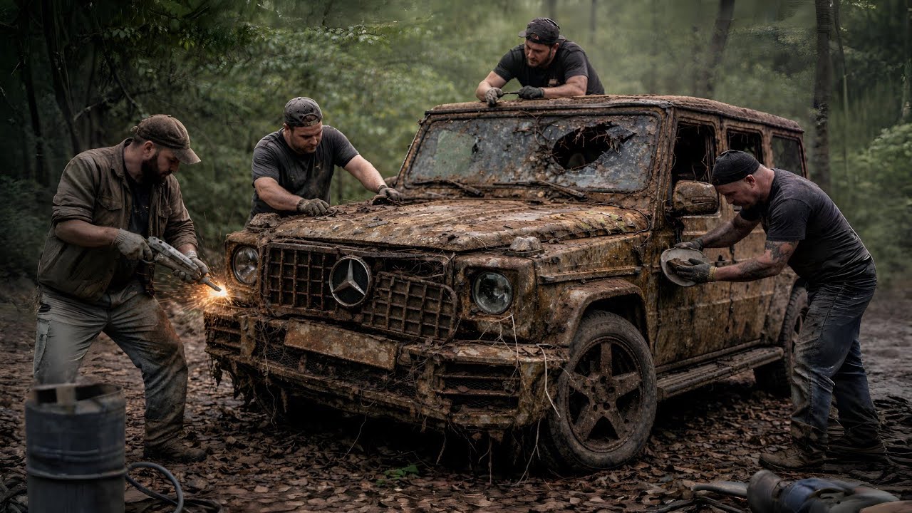 5 Men Restore a 1998 Mercedes-Benz G-Class G-Wagon – Satisfying ASMR Restoration