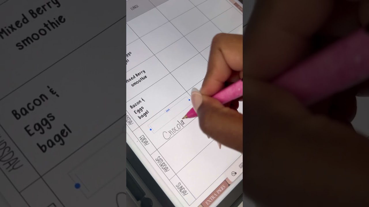 iPad Planning ASMR ✨#mealplan #ipad #mealprepideas #applepencil