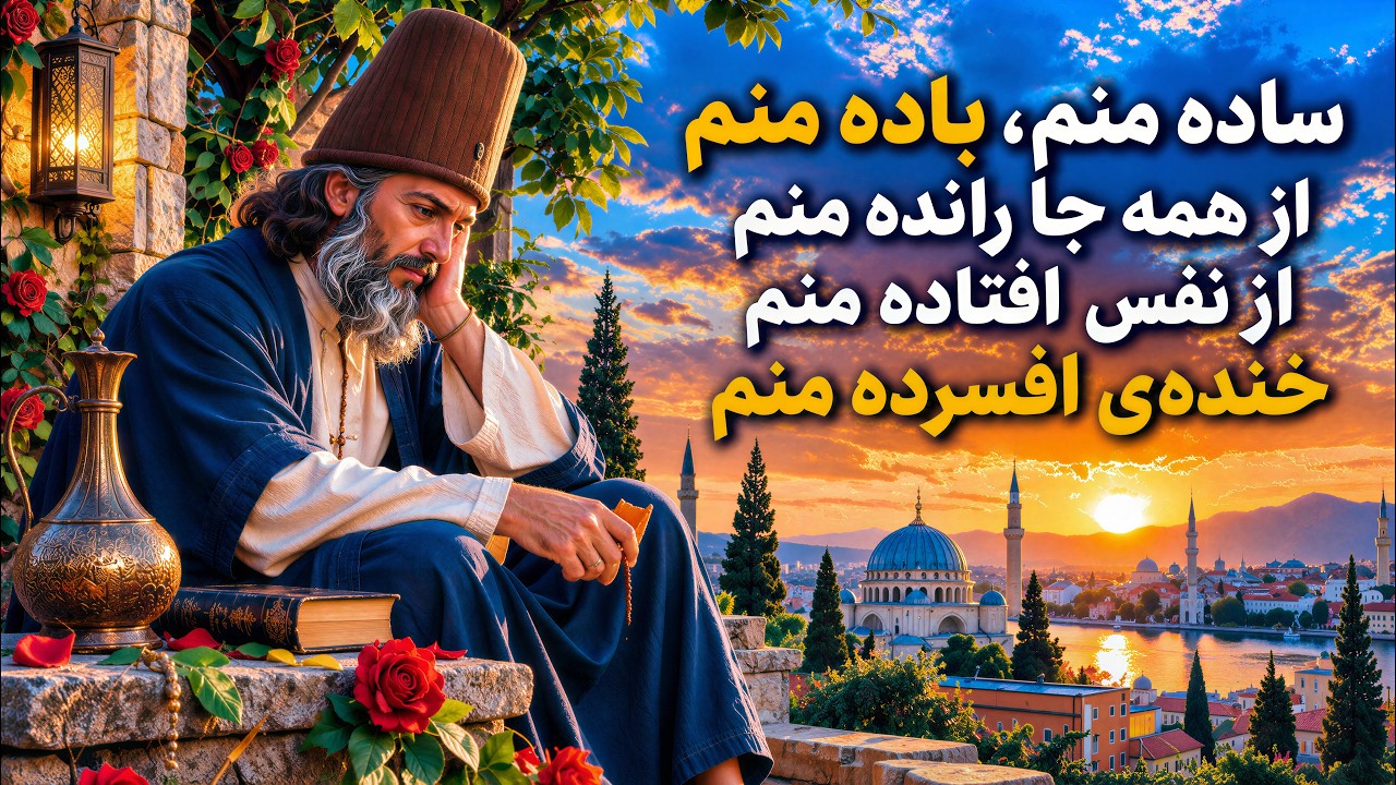 ساده منم، باده منم، از همه‌جا رانده منم |تولید بر پایه‌ی هوش مصنوعی|