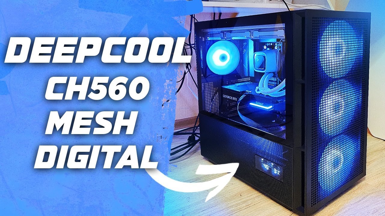 Корпус с мониторингом температуры под СЖО 360 . Обзор Deepcool ch560 mesh digital . Топ корпус с RGB