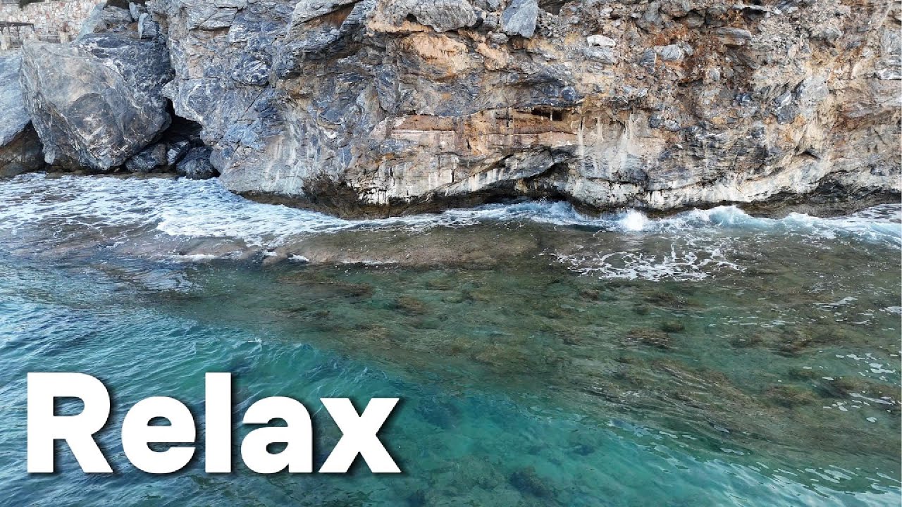 6 Hours Relaxing Ocean Waves 🌊 Rocky Coast & Calming Sounds for Sleep, Study, Meditation