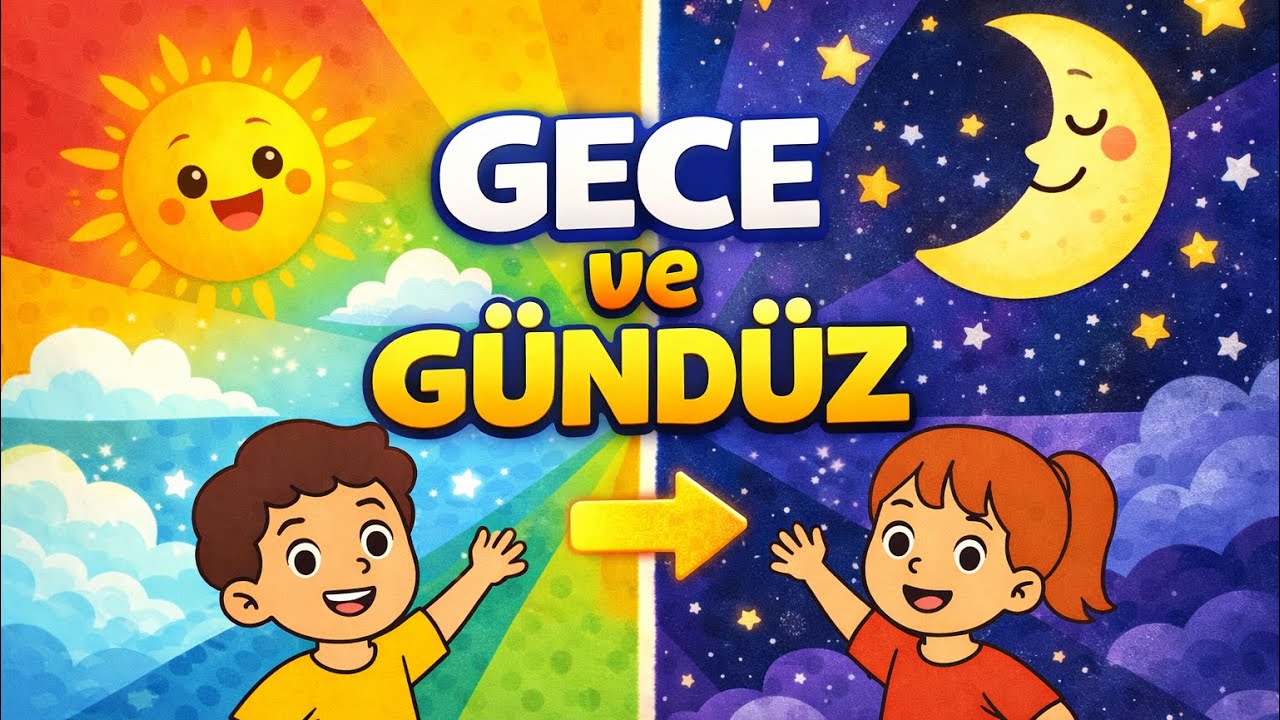GECE OLUNCA GÜNEŞ UYUYOR MU? / GECE VE GÜNDÜZ NASIL OLUŞUR? / EĞİTİCİ VİDEO 