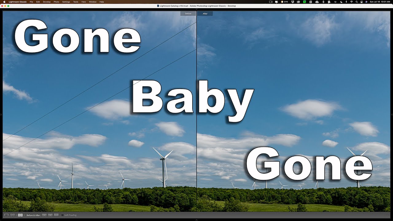 How To Remove POWER LINES in Lightroom