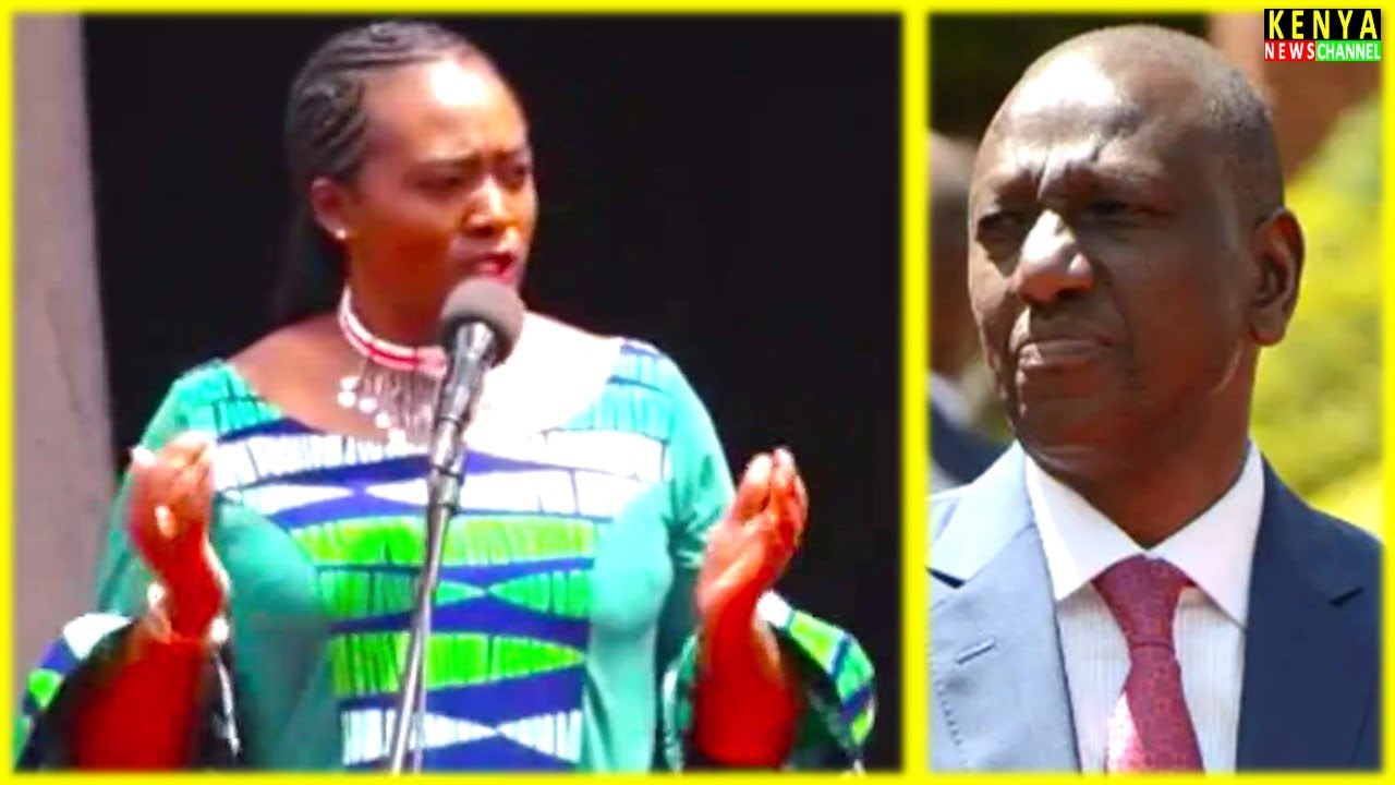 THIS WOMAN! Listen what Brilliant Soipan Tuya told Ruto face to face today in Church at Kajiado