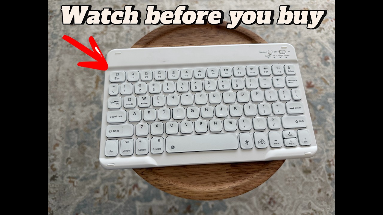 Sanpyl 10in Ultra Thin Bluetooth Keyboard Review!