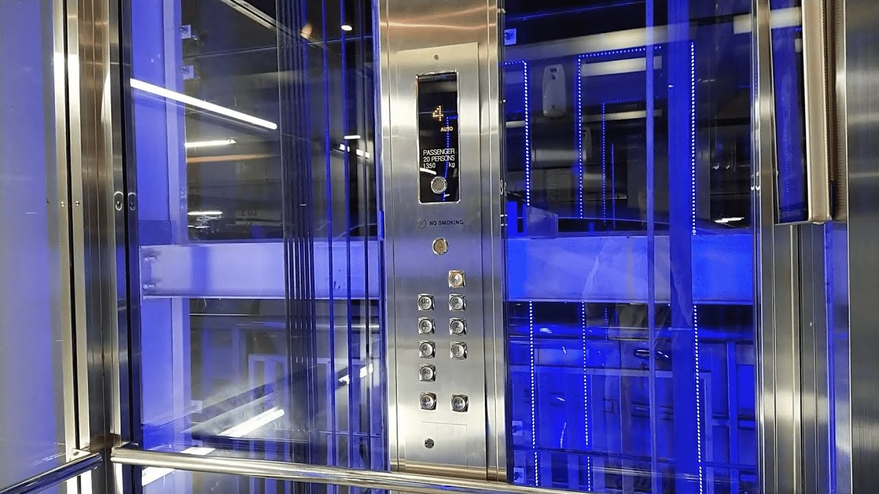 Awesome and Fast Hyundai YZER MRL Scenic Lift at Lindeteves Trade Center, Jakarta (Lift I)