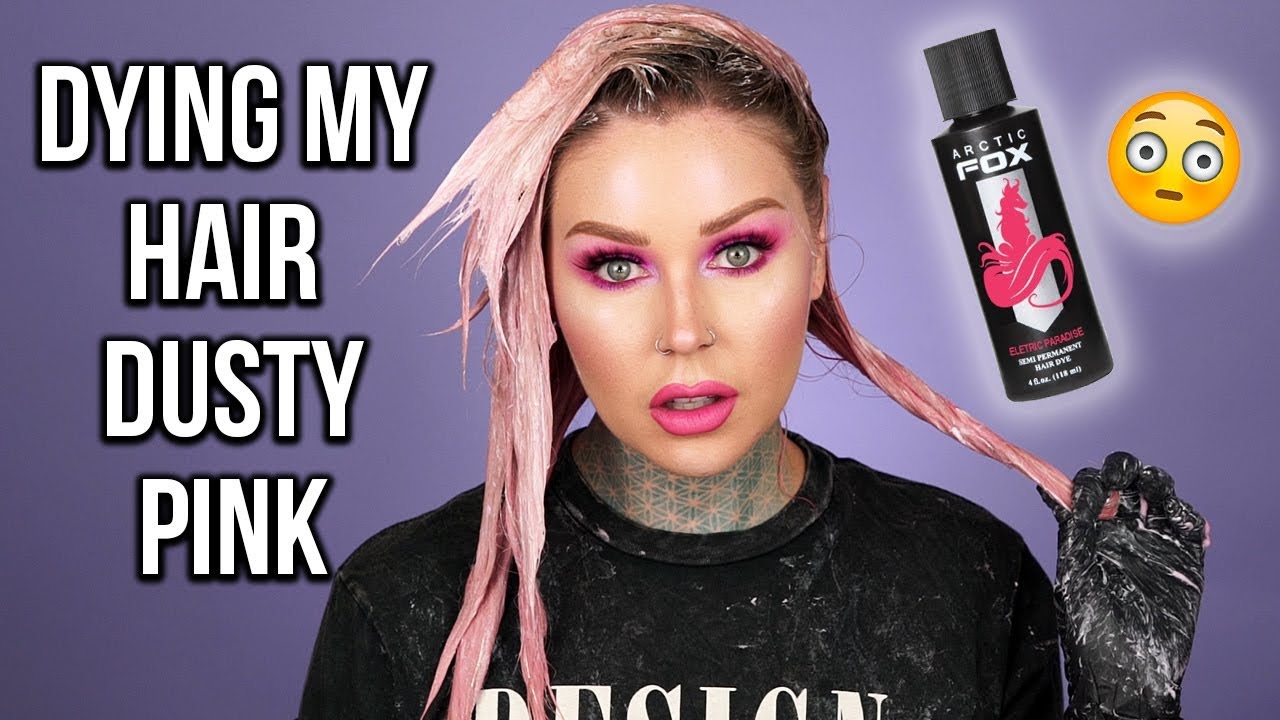 Пыльно-розовый цвет волос своими руками!! | KristenLeanneStyle