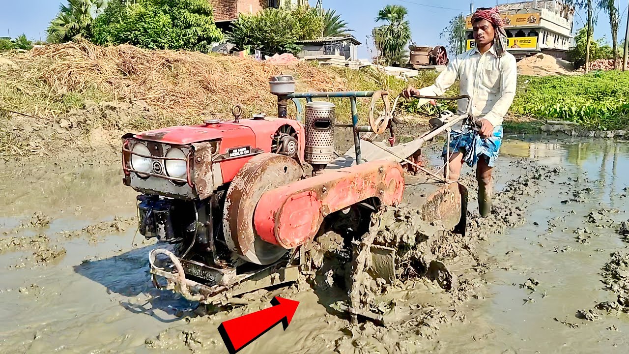Double tillage in deep mud || kamco kmb 200 @ExtraStockk@GANGAATRACTORANDJCBXPERT