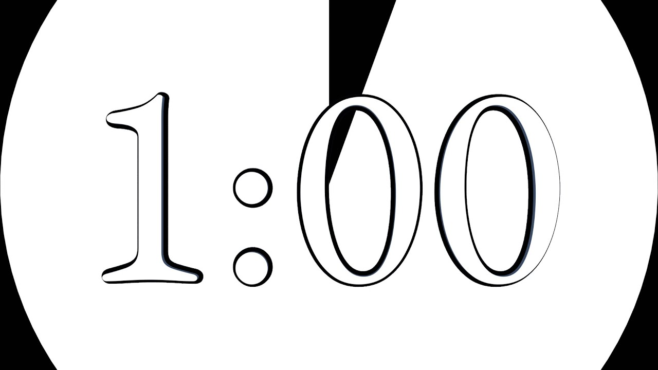 1-minute - light beep - clock-style fill