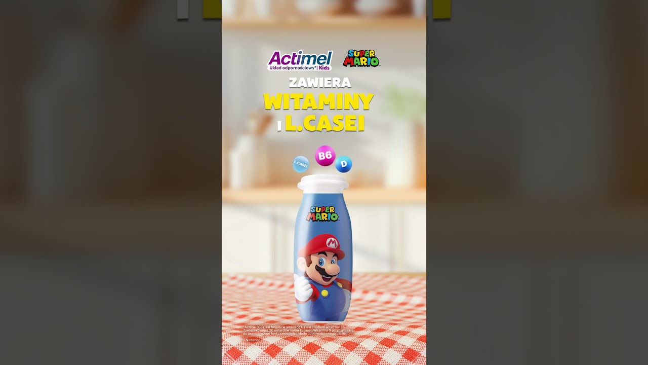 Codziennie wspieraj odporność swojego dziecka z Actimel Kids.