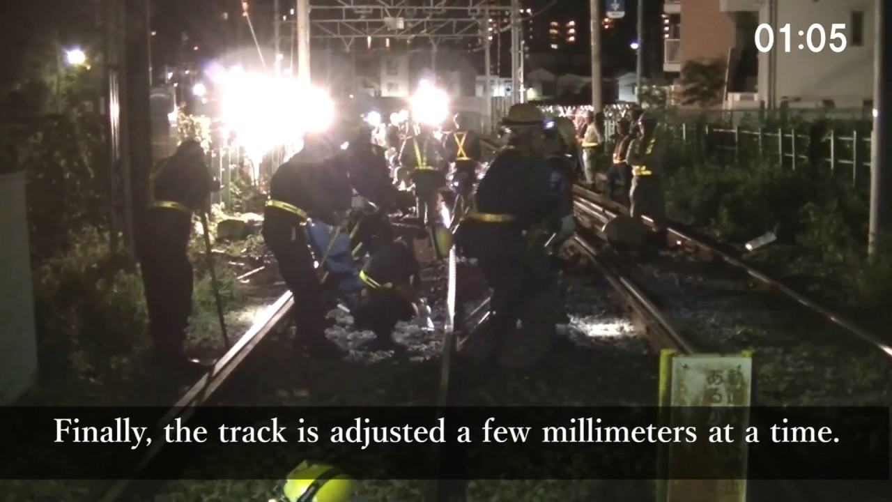 【Tokyo Sakura Tram】Relocation work on train line bound for Minowabashi