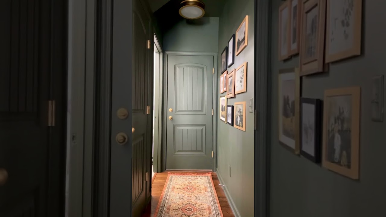 I painted the ceiling green (finally)