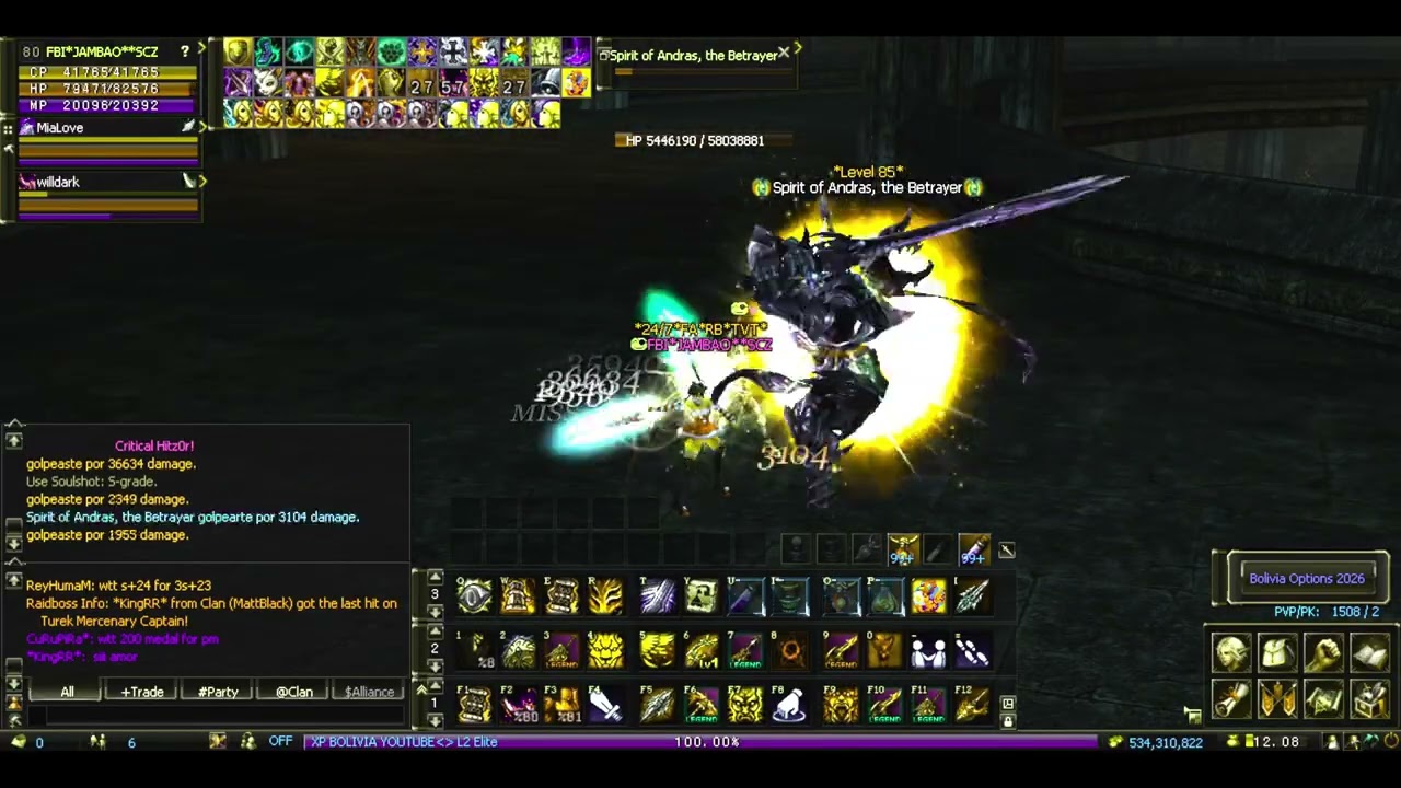 MATANDO RAID BOSS FAMY BETRAYER CON UN AMIGO WILLDRAK L2 ELITE