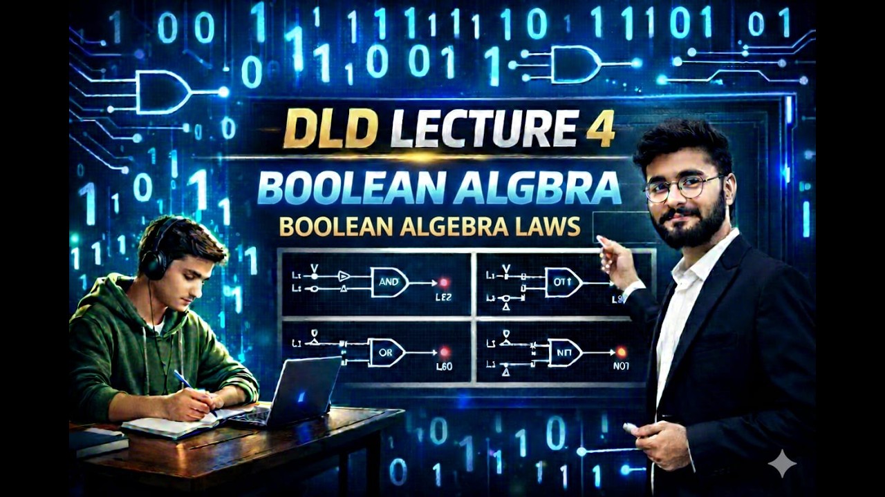Lecture 4 | Boolean Algebra   Rules with Examples | Boolean Expressions Simplification | DLD