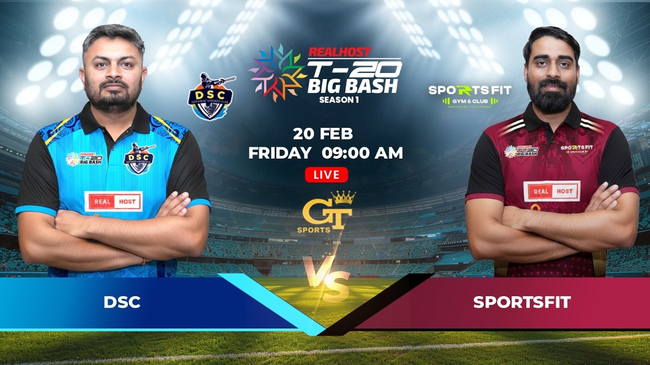 Different Strokes Club vs Sports Fit | LIVE Match | Real Host T20 Big Bash League | Full Action.