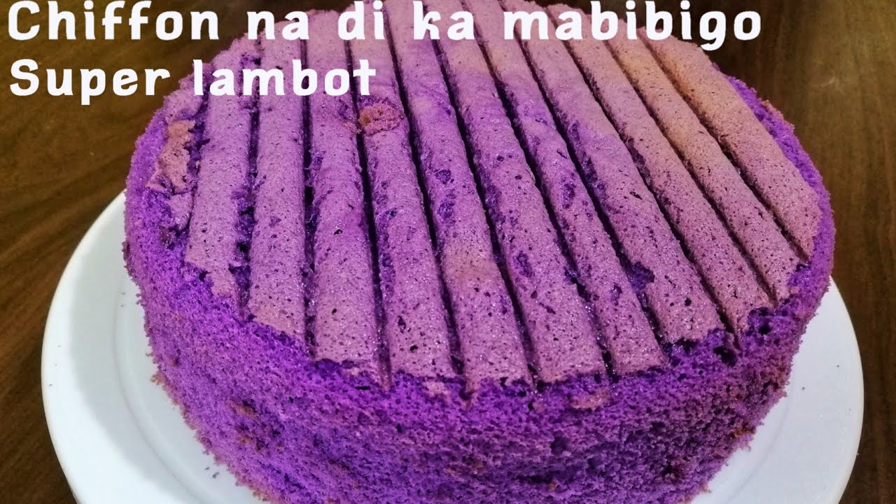 Ube Chiffon Cake/Soft and Fluffy