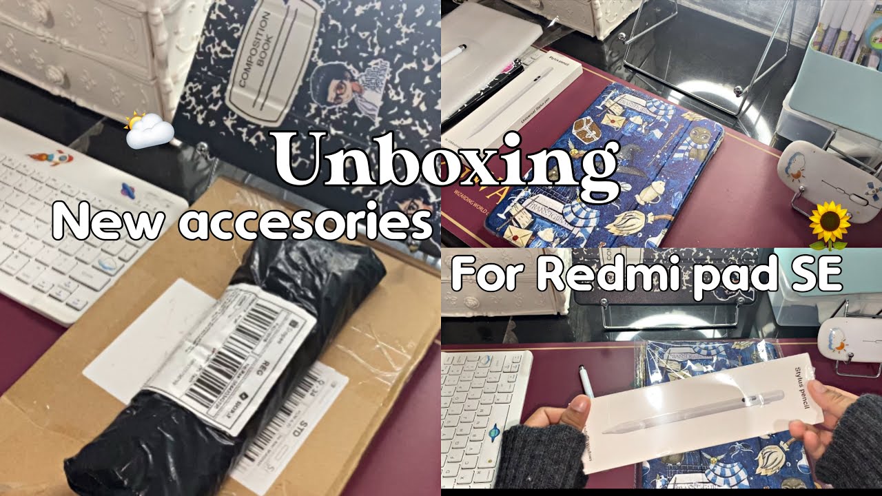 Unboxing new accesories redmi pad se🌥️🌻