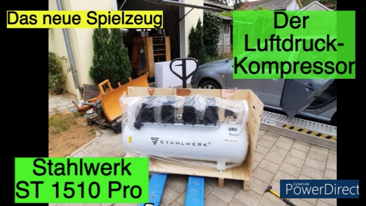 Stahlwerk ST 1510 Pro. Der neue Luftdruck-Kompressor. Taugt er was? Erste Erfahrung.