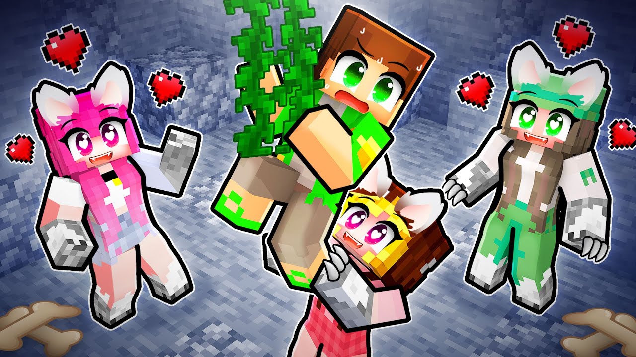 Un *BAIAT* intr-o Familie de LUPI FETE pe Minecraft...