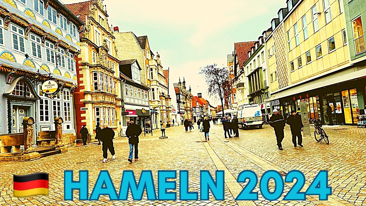 Hameln 🇩🇪4k Walking Germany/Deutschland